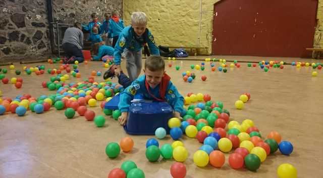 Beavers playing Hungry Hippos